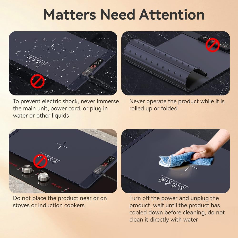 Electric Warming Tray - Fast Full Surface Heating Food Warming Mat
