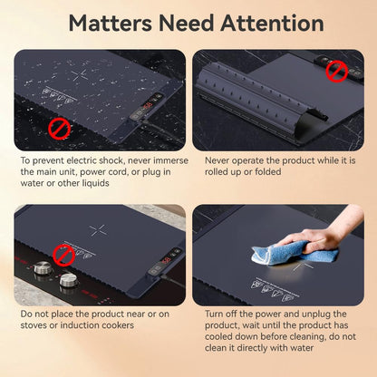 Electric Warming Tray - Fast Full Surface Heating Food Warming Mat